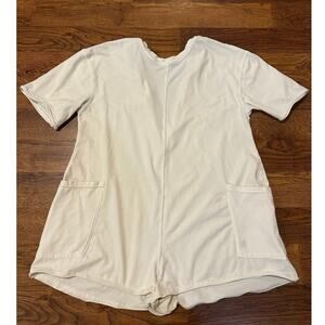 Free People Movement Women's Hot Shot Tee Romper – Cream – Size XS